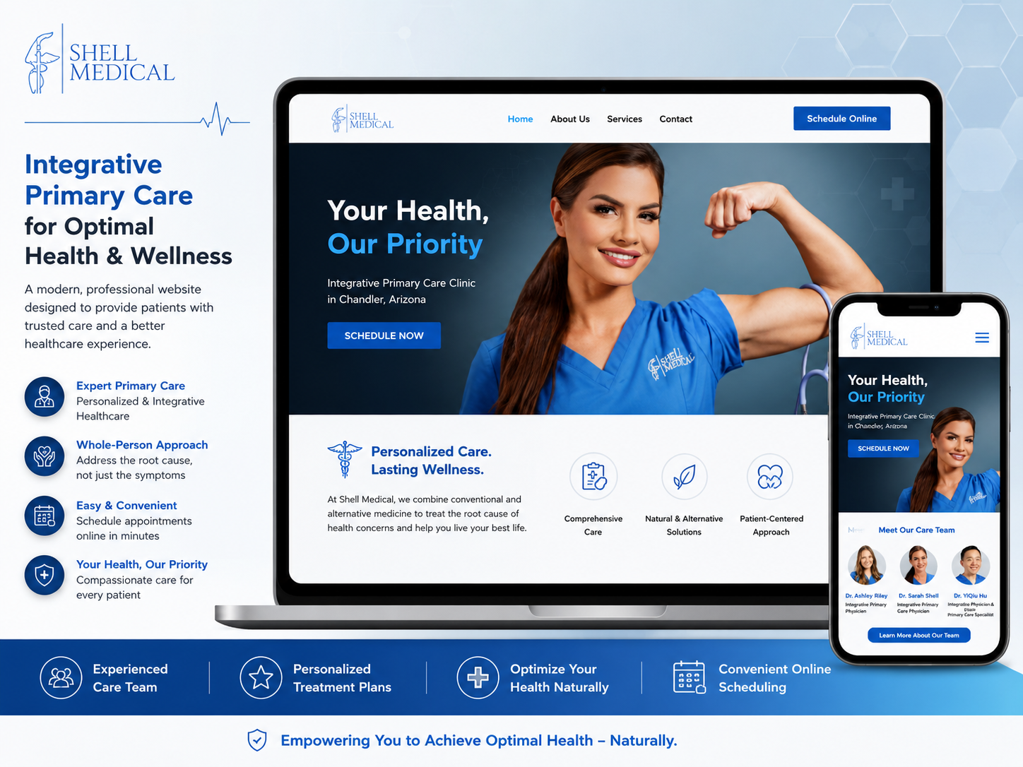 Shell Medical website preview